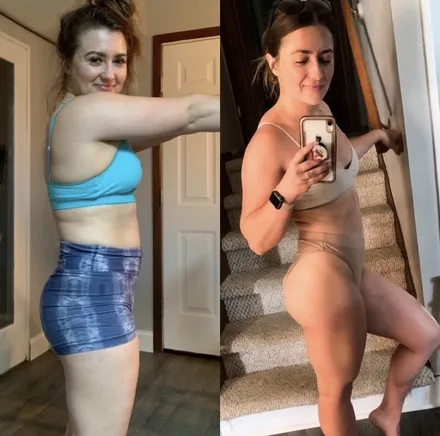 Female client side-profile transformation